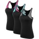 05# Rose Red/Light Blue/Grey Women Beautiful Sleeveless Top For Workout