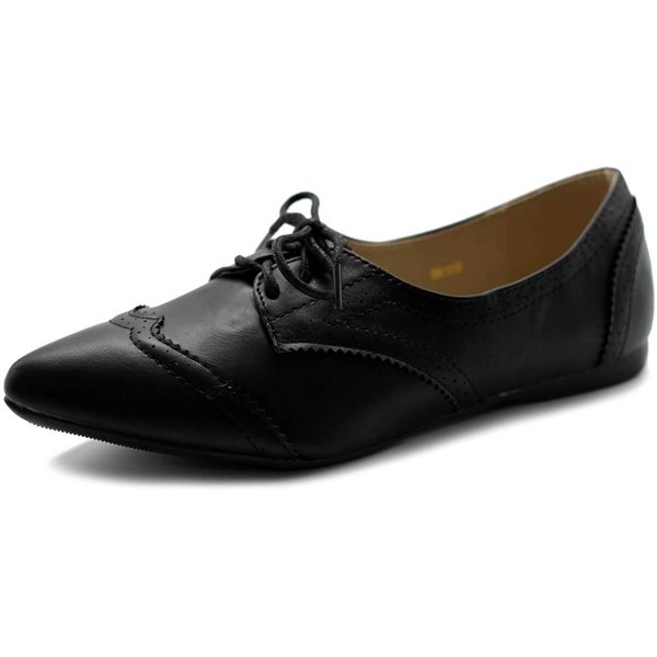 Black Femininity Oxford Shoes Fashion Comfortable