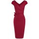 Burgundy Women Vintage Jumpsuit Wedding Dress For Office