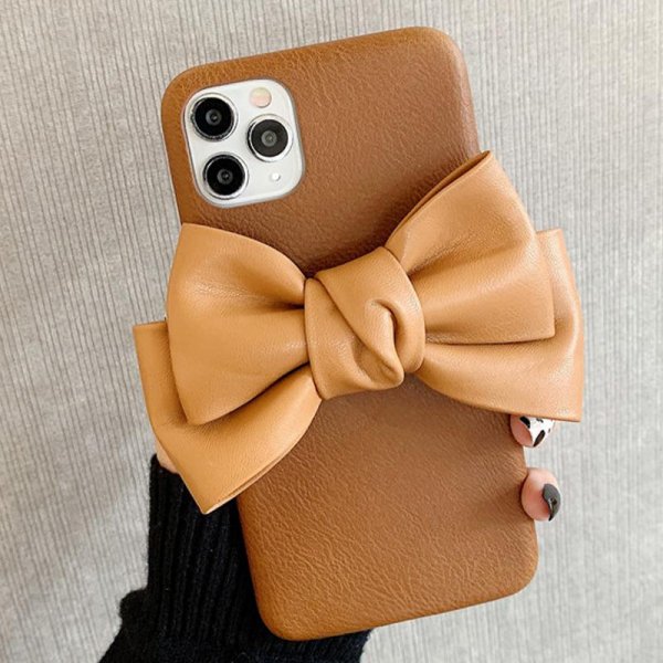NEW！Caserano 3D Bowknot Leather Soft Case For iPhone