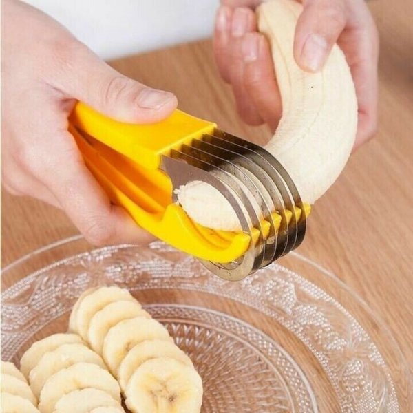 Banana Slicer—Handy Kids Chopper For Vegetable Cucumber Hotdog Fruit