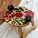 Wooden Outdoor Folding Picnic TableWith Glass Holder