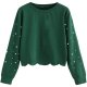 Green-pearl Women's Lightweight And Comfortable Fabrics Pullover Tops Suitable For Winter