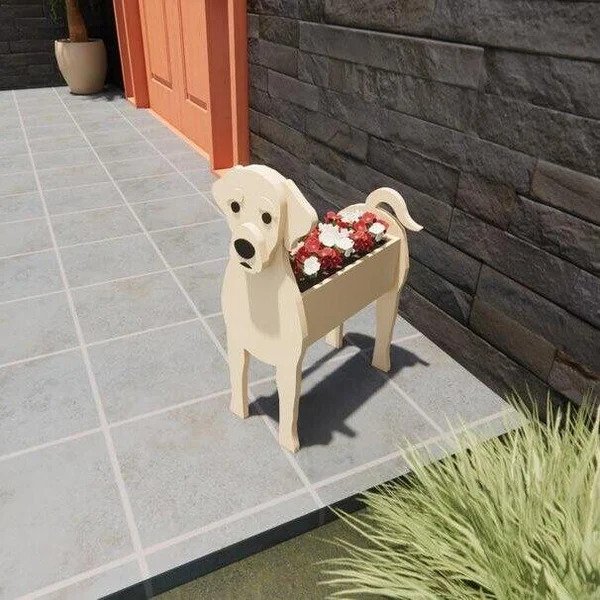 Labrador Planter - Yellow