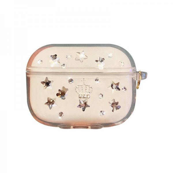 Caserano Rhinestones Bling Case With Pearl Chain For AirPods