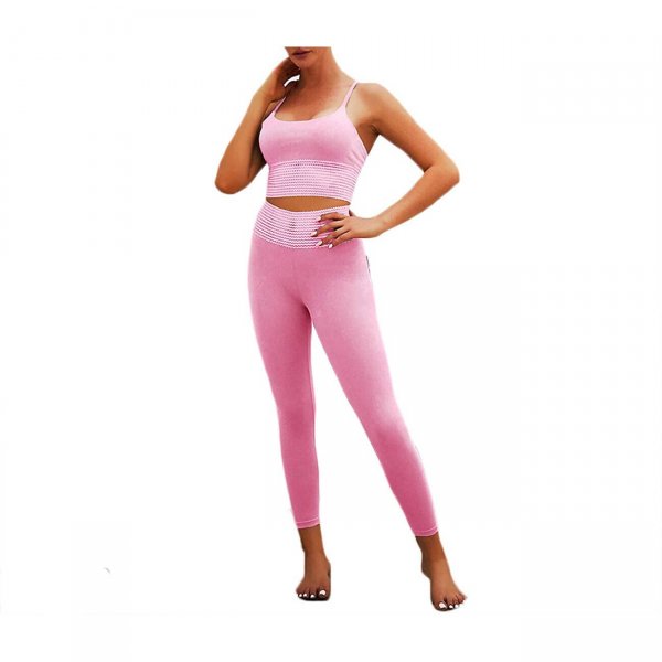 Butt Lift Pink Lady Fashion Yoga Suit Casual Fitness Sport Suit