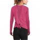 Fuchsia Madam Casual Long Sleeve Clothes For Sport