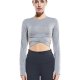 Grey(long Sleeve) Women's Fashion Long Sleeve Top Lightweight