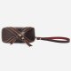 Creative Retro Vegetable Tanned Leather Zipper Key Card Case