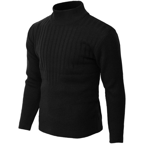 Kmoswl291-black Masculinity Formal Slim Jumper Knitwear