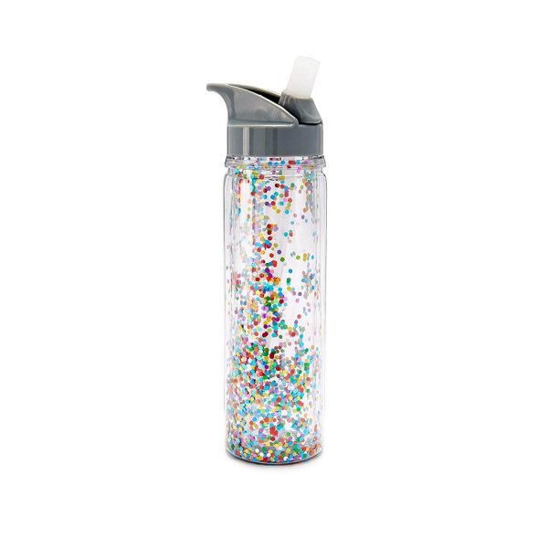 Multi Confetti Creativity Water-bottle Fashion Portable Cup For Boys And Girls