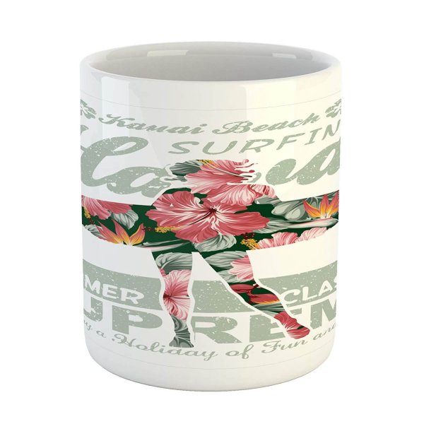 Coral Green Creativity Mug Style Enjoy For Cocoa、tea