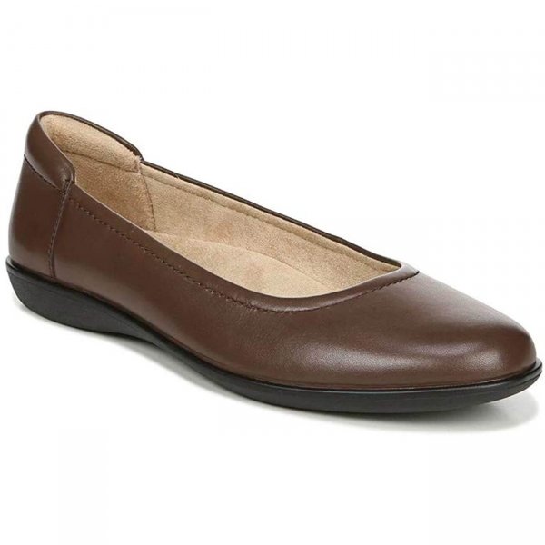 Brown Leather Femininity Loafers New