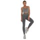 Gray Women Formal Yoga Coordinates Breathable For Running Sport